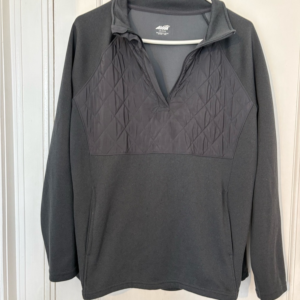 Avia Charcoal Gray Activewear Top